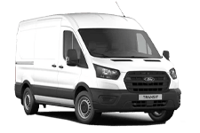Car Hire Leatherhead - White Ford Transit Medium Wheel Base - Van hire Leatherhead
